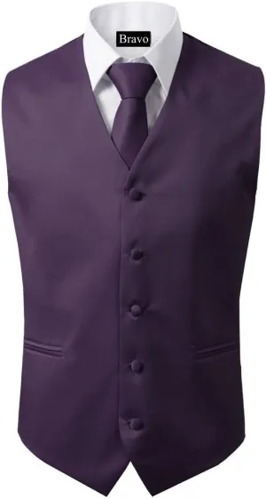 3 Pcs Vest   Tie   Hankie Men's Fashion Formal Dress Suit Slim Tuxedo Waistcoat Coat