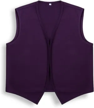 AMNPOLEN Unisex No Pocket Button Uniform Vest Halloween Costume Outfit