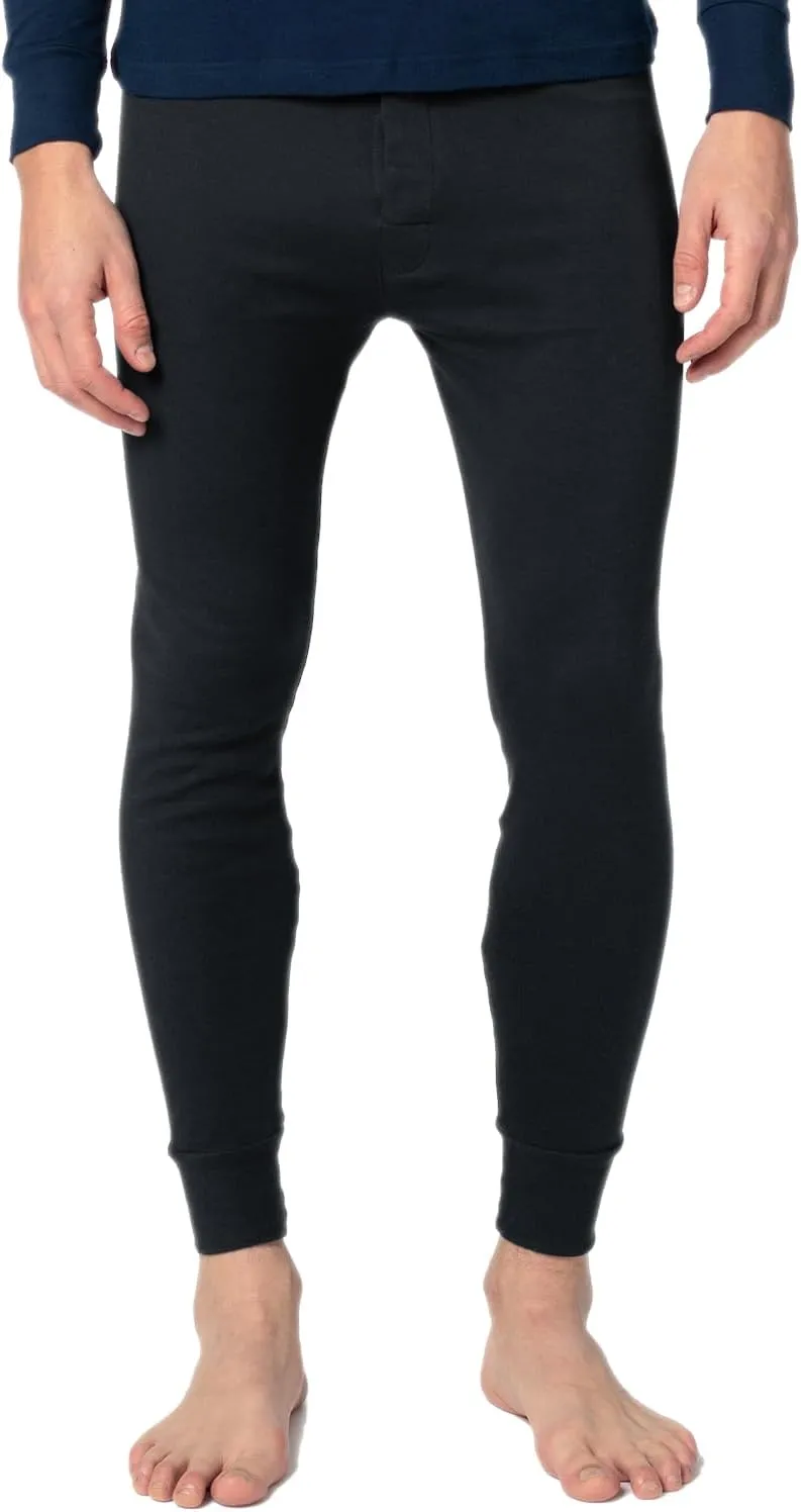Andrew Scott Men's 3 Pack Premium Cotton Base Layer Long Thermal Underwear Pants