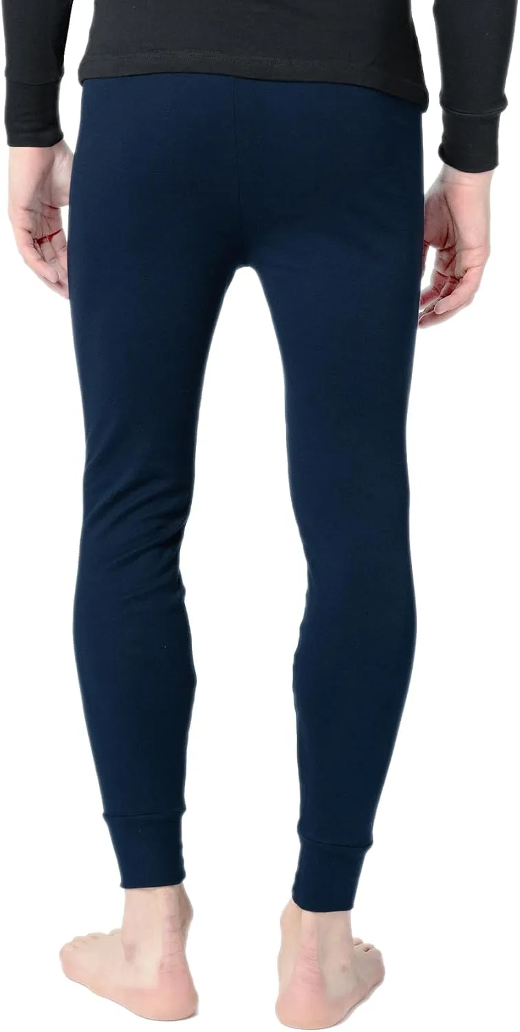 Andrew Scott Men's 3 Pack Premium Cotton Base Layer Long Thermal Underwear Pants