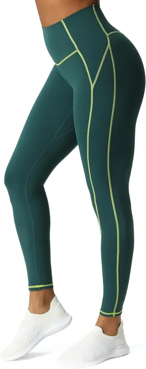 Aoxjox Workout Leggings for Women High Waisted Exercise Athletic Gym Fitness Yoga Lexi Lined Pants 26"