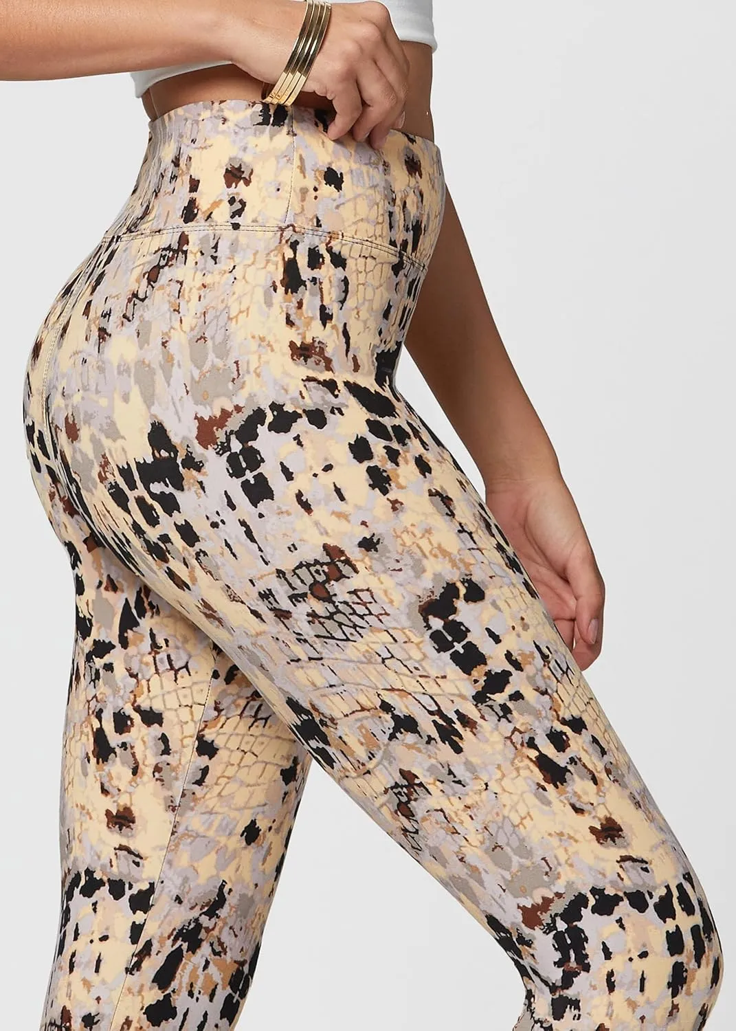 Conceited High Waisted Ultra Soft Leggings for Women - Capri Length and Biker Shorts - Available in Plus Size