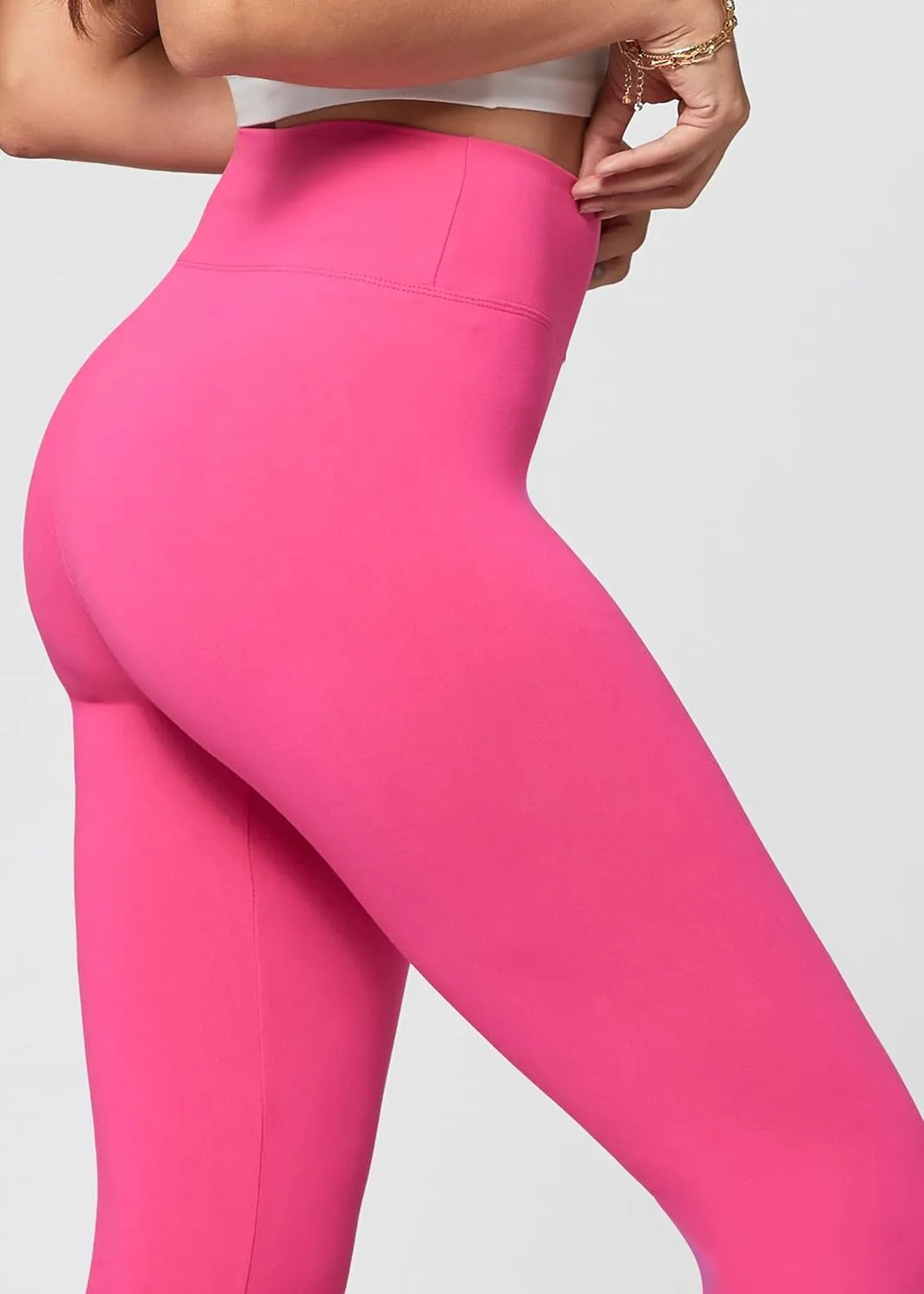Conceited High Waisted Ultra Soft Leggings for Women - Capri Length and Biker Shorts - Available in Plus Size