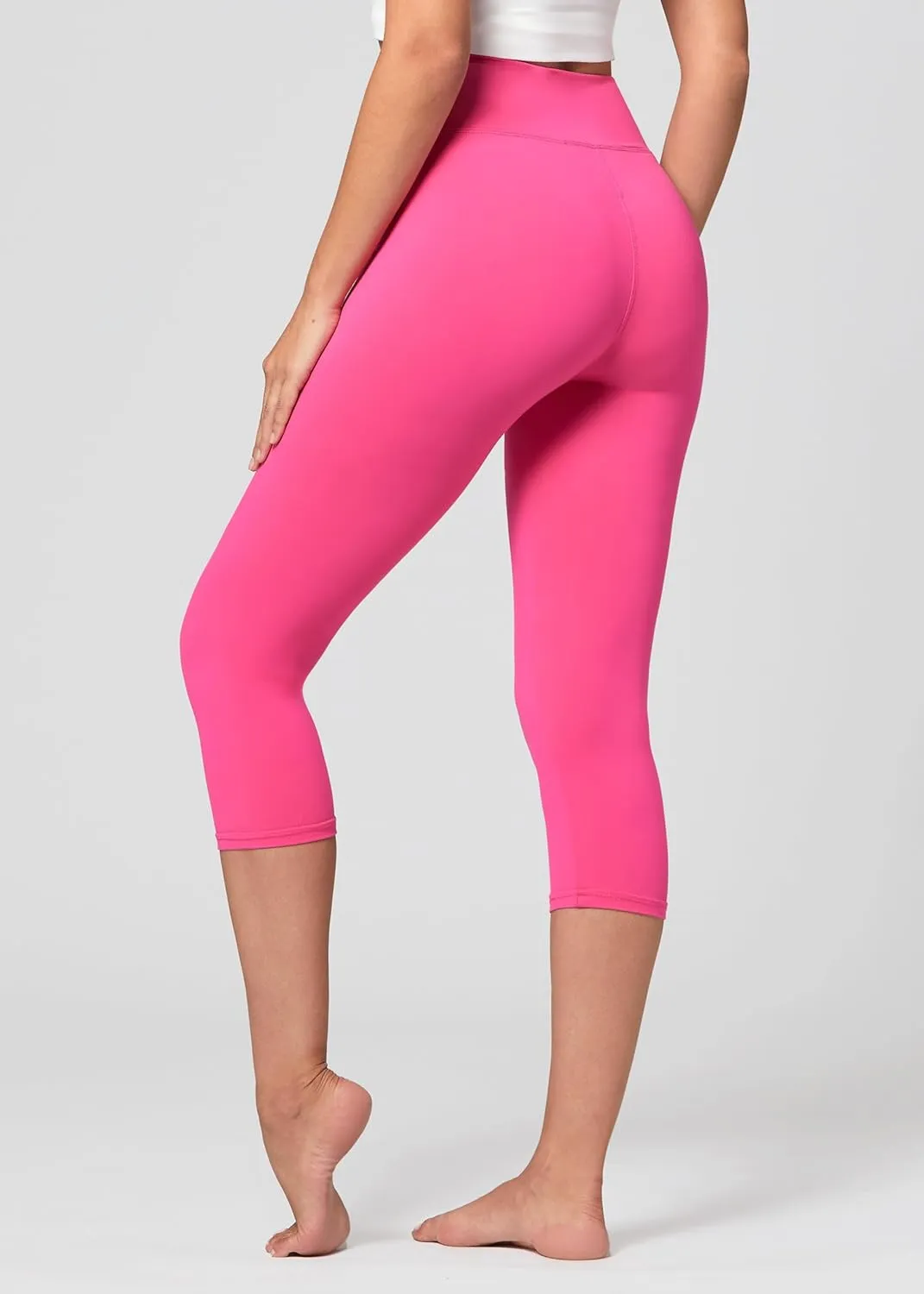 Conceited High Waisted Ultra Soft Leggings for Women - Capri Length and Biker Shorts - Available in Plus Size