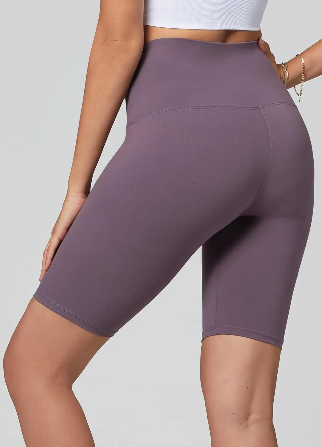 Conceited High Waisted Ultra Soft Leggings for Women - Full Length, Capri Length and Biker Shorts - Available in Plus Size