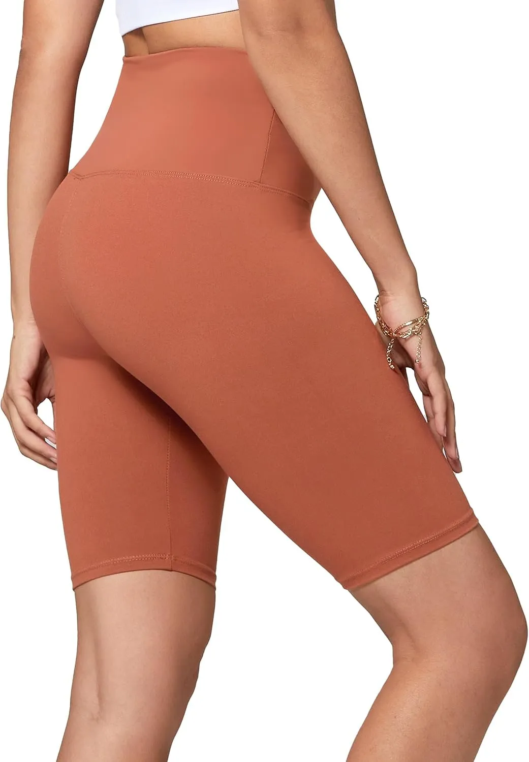 Conceited High Waisted Ultra Soft Leggings for Women - Full Length, Capri Length and Biker Shorts - Available in Plus Size