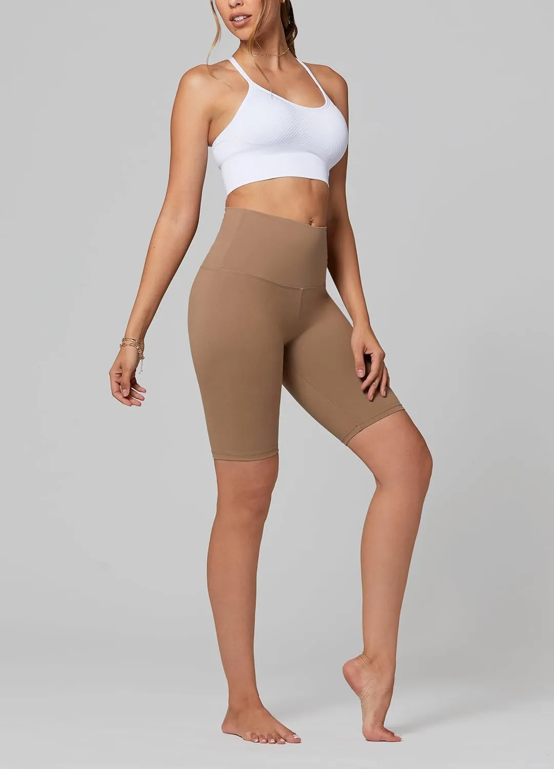 Conceited High Waisted Ultra Soft Leggings for Women - Full Length, Capri Length and Biker Shorts - Available in Plus Size