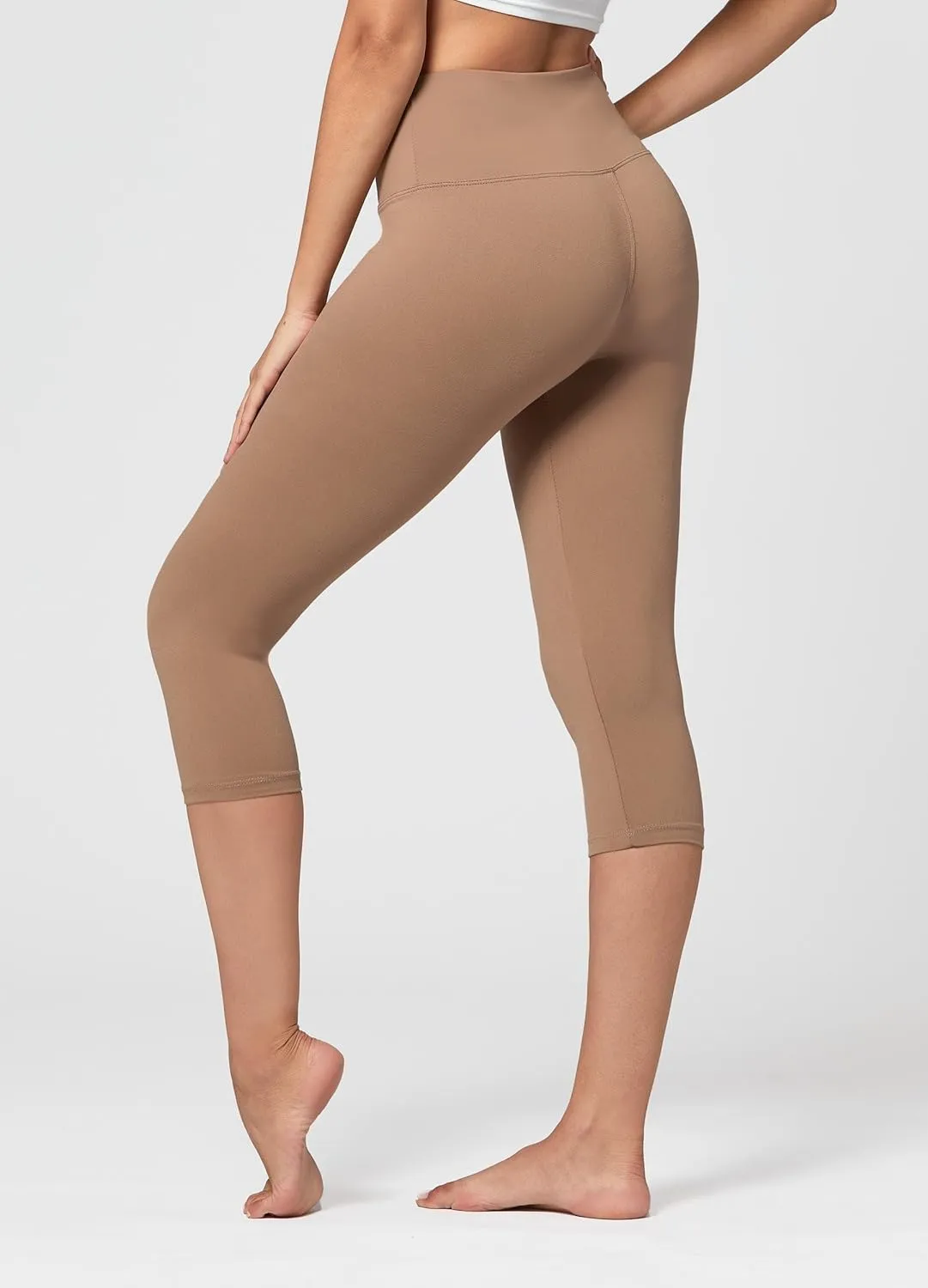 Conceited High Waisted Ultra Soft Leggings for Women - Full Length, Capri Length and Biker Shorts - Available in Plus Size