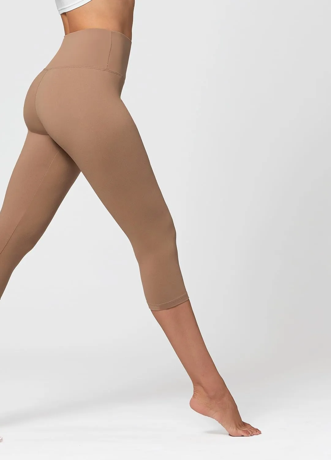Conceited High Waisted Ultra Soft Leggings for Women - Full Length, Capri Length and Biker Shorts - Available in Plus Size