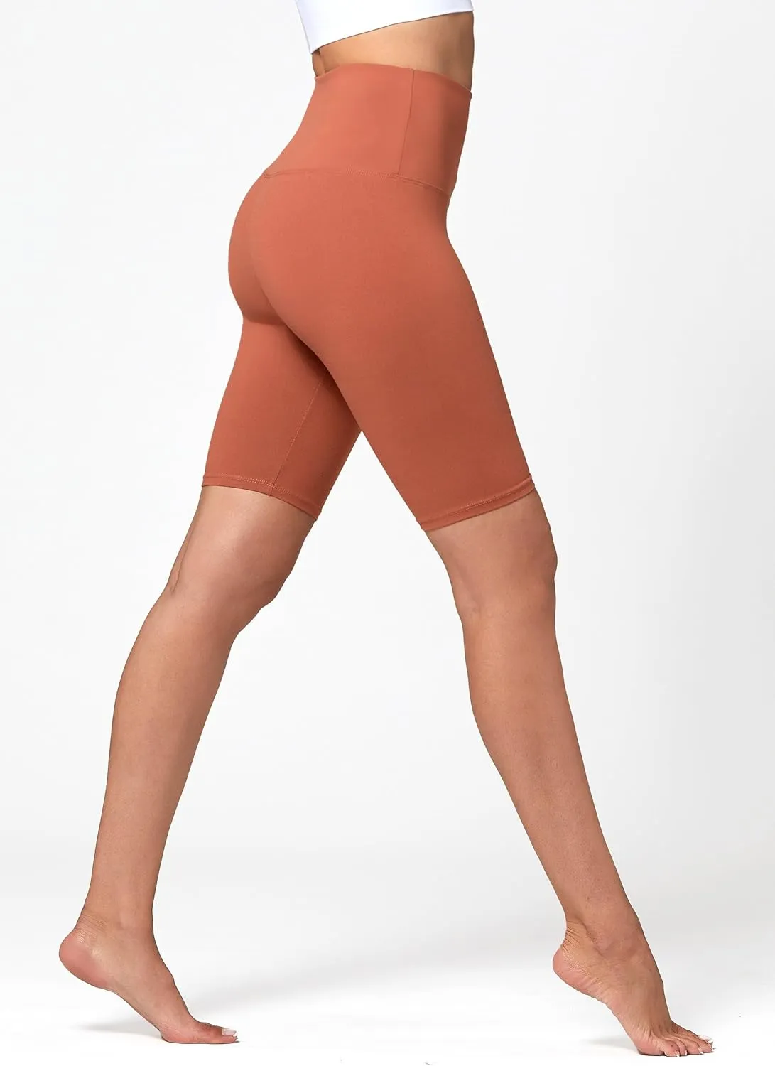 Conceited High Waisted Ultra Soft Leggings for Women - Full Length, Capri Length and Biker Shorts - Available in Plus Size