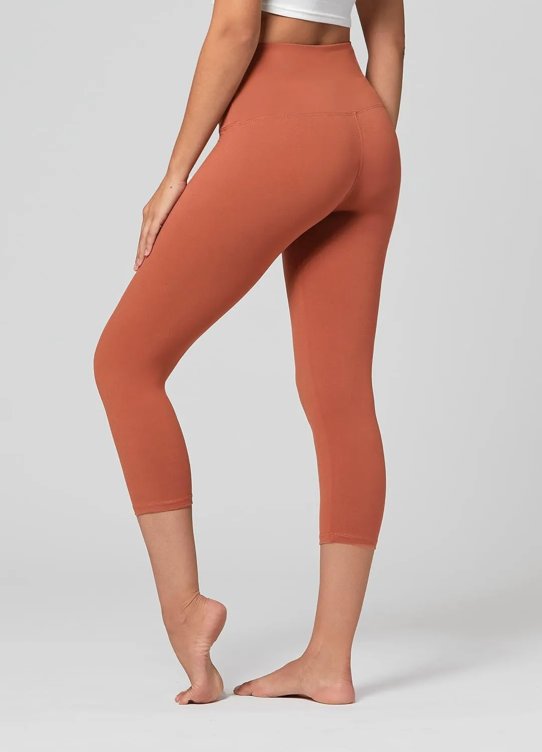 Conceited High Waisted Ultra Soft Leggings for Women - Full Length, Capri Length and Biker Shorts - Available in Plus Size