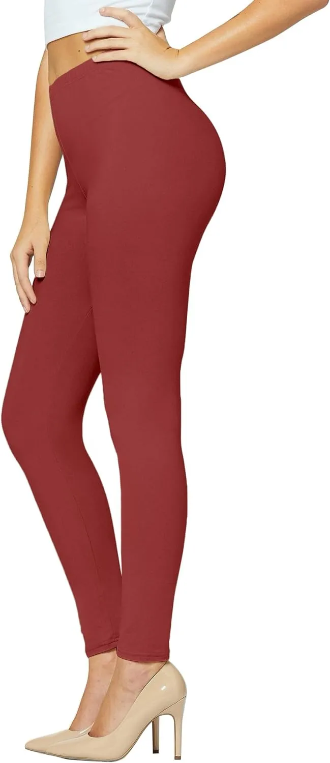 Conceited Ultra Soft Leggings for Women - Full Length, Biker Shorts and Capri's - High Rise - Regular and Plus Size