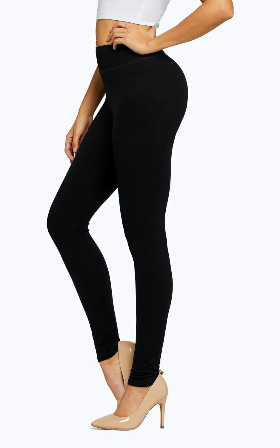 Conceited Ultra Soft Leggings for Women - Full Length, Biker Shorts and Capri's - High Rise - Regular and Plus Size