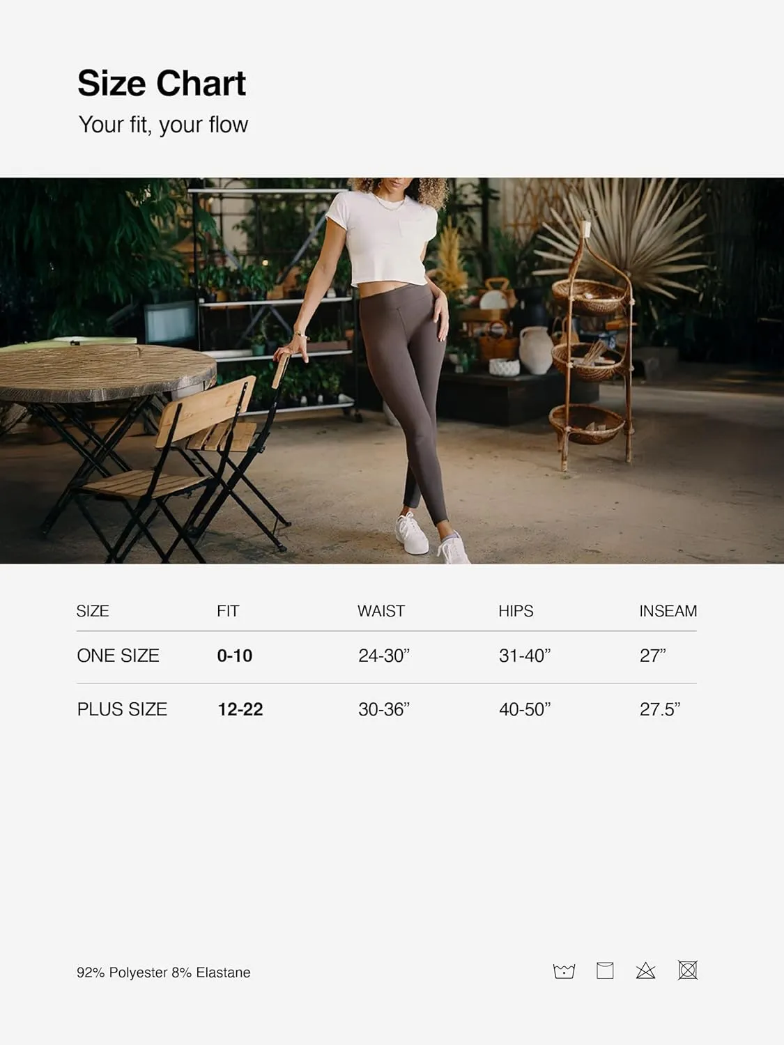 Conceited Ultra Soft Leggings for Women - Full Length, Biker Shorts and Capri's - High Rise - Regular and Plus Size