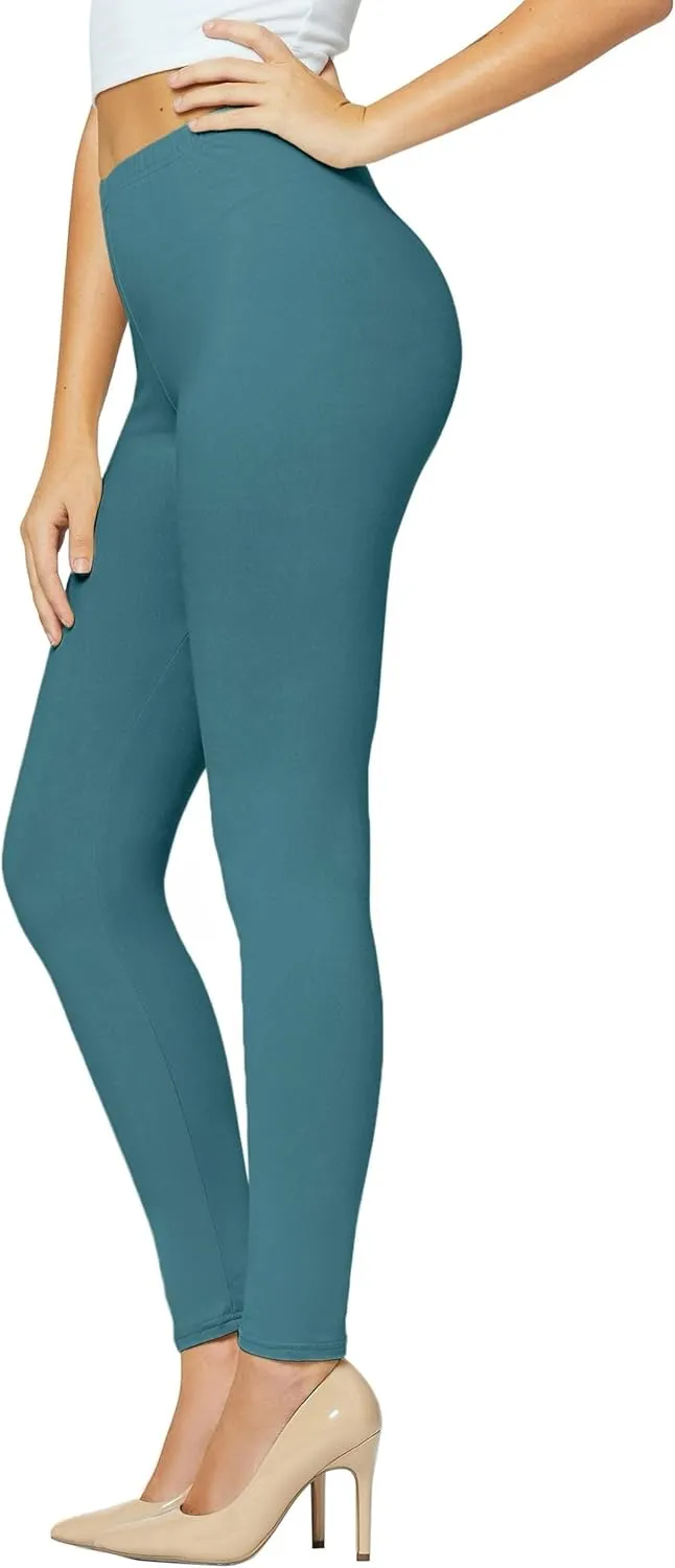Conceited Ultra Soft Leggings for Women - Full Length, Biker Shorts and Capri's - High Rise - Regular and Plus Size