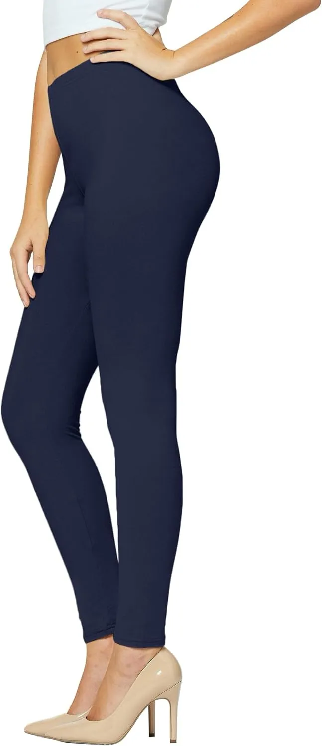 Conceited Ultra Soft Leggings for Women - Full Length, Biker Shorts and Capri's - High Rise - Regular and Plus Size