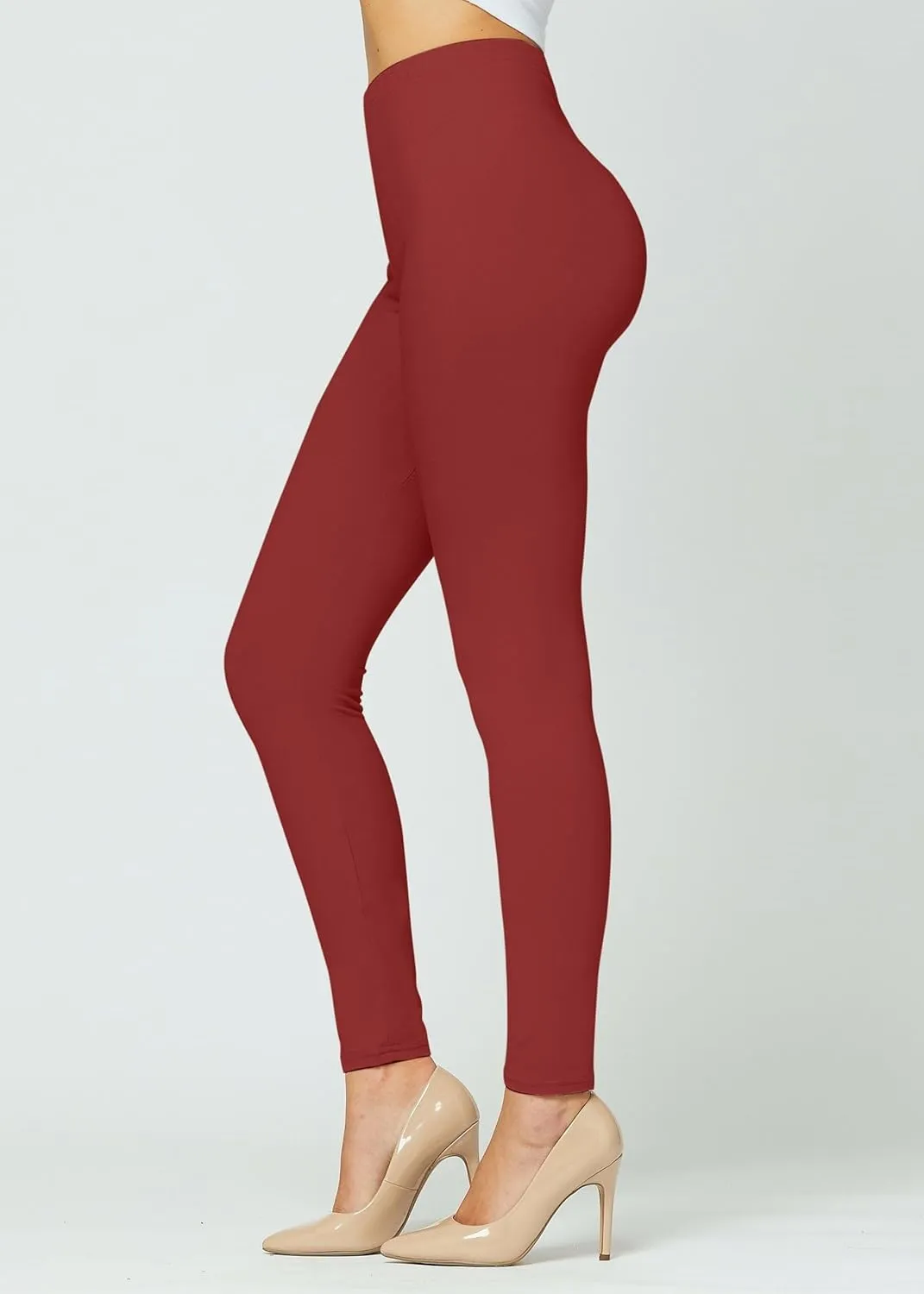 Conceited Ultra Soft Leggings for Women - Full Length, Biker Shorts and Capri's - High Rise - Regular and Plus Size