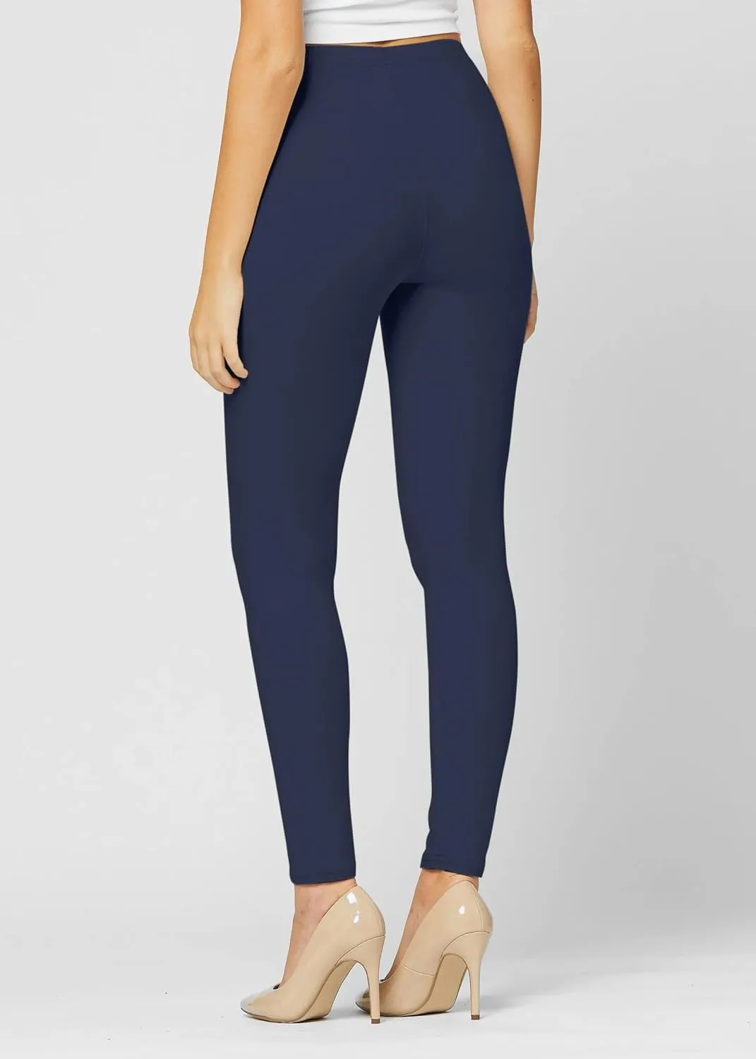 Conceited Ultra Soft Leggings for Women - Full Length, Biker Shorts and Capri's - High Rise - Regular and Plus Size