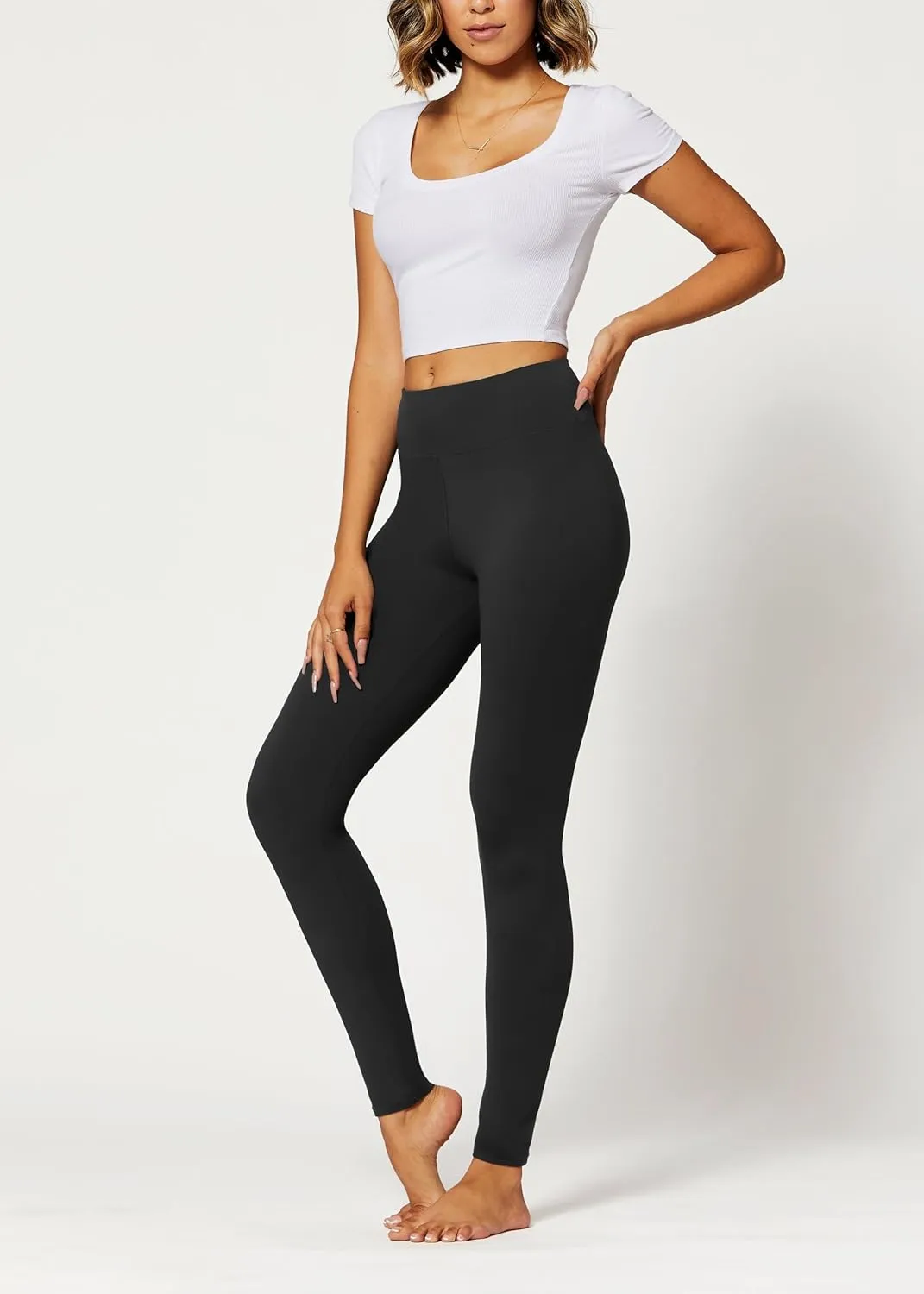 Conceited Ultra Soft Leggings for Women - Full Length, Biker Shorts and Capri's - High Rise - Regular and Plus Size