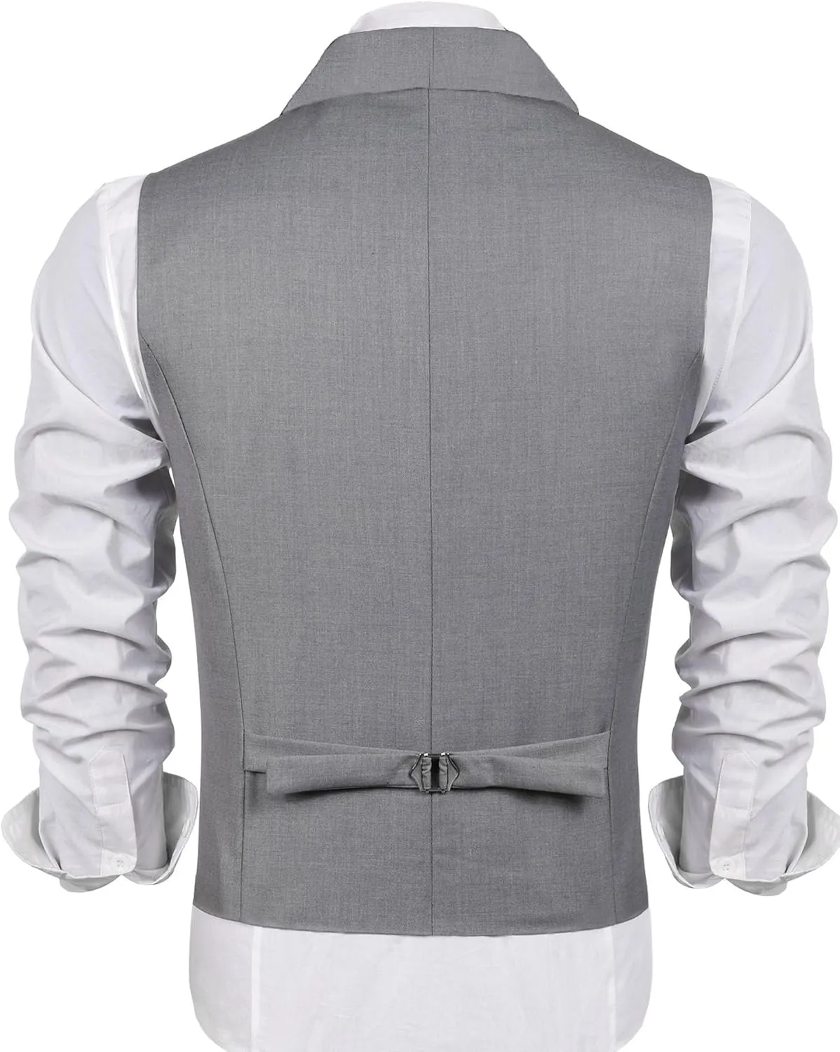 COOFANDY Men's Suit Vest Slim Fit Formal Business Dress Vest Casual Wedding Waistcoat