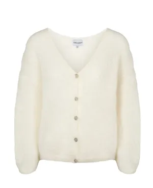 Cornelia Long Sleeve Cardigan in White