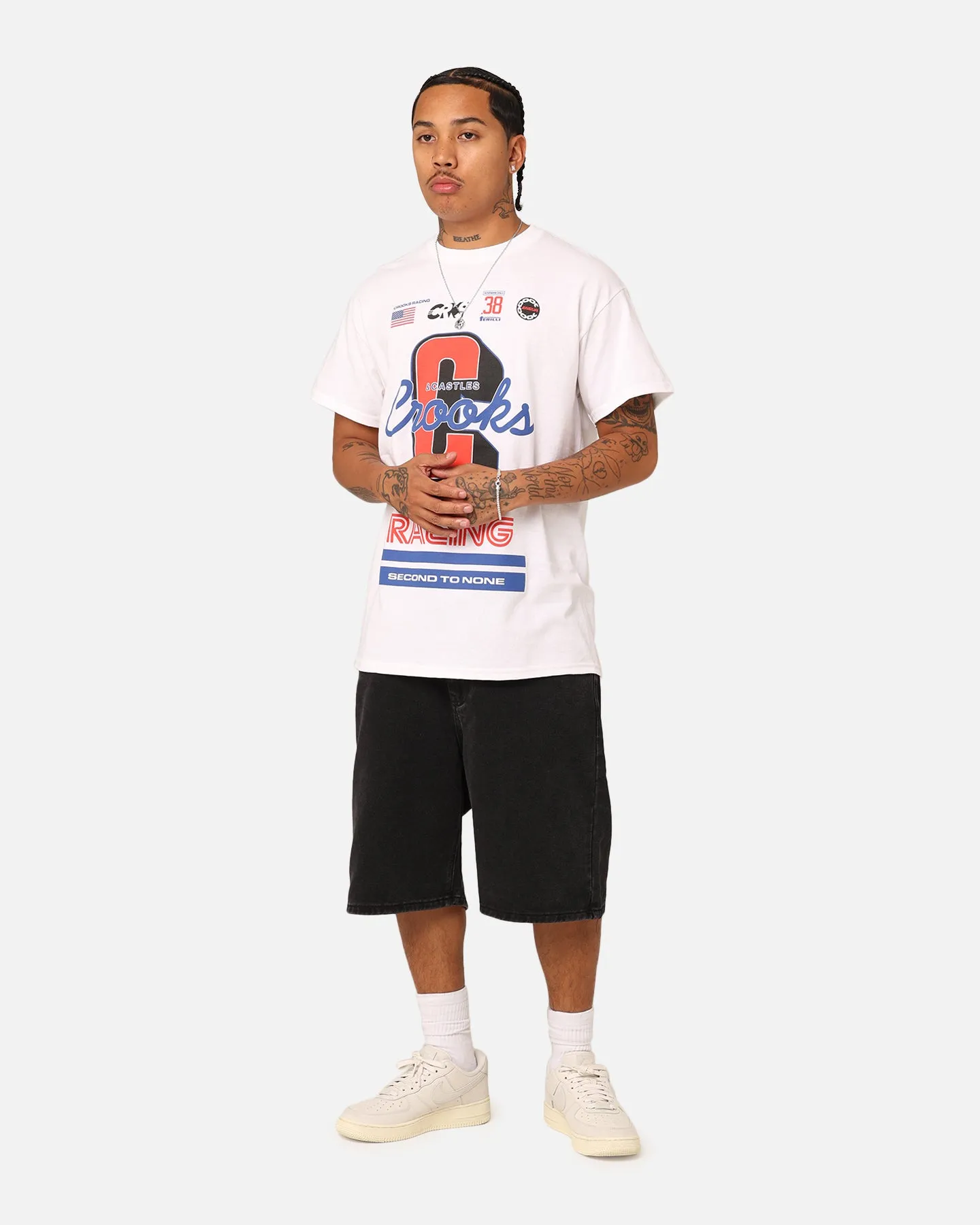 Crooks & Castles Racing T-Shirt White