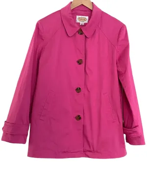 Dark Winter Pink Twill Coat