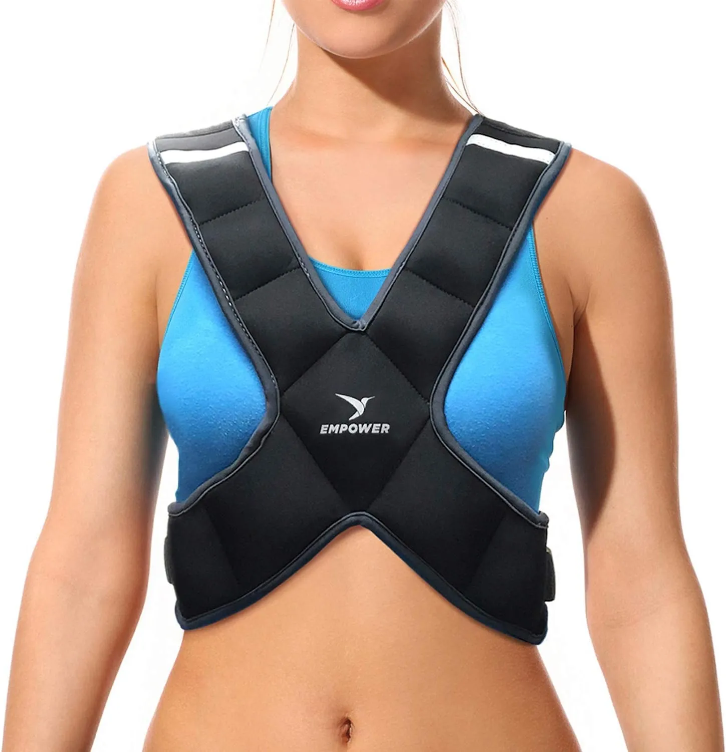 Empower Weighted Walking Vest for Women  Strengthen Muscles, Boost Bone Health, and Burn More Calories (fixed 8lbs, adjustable 4-10lbs or 10-16lbs)