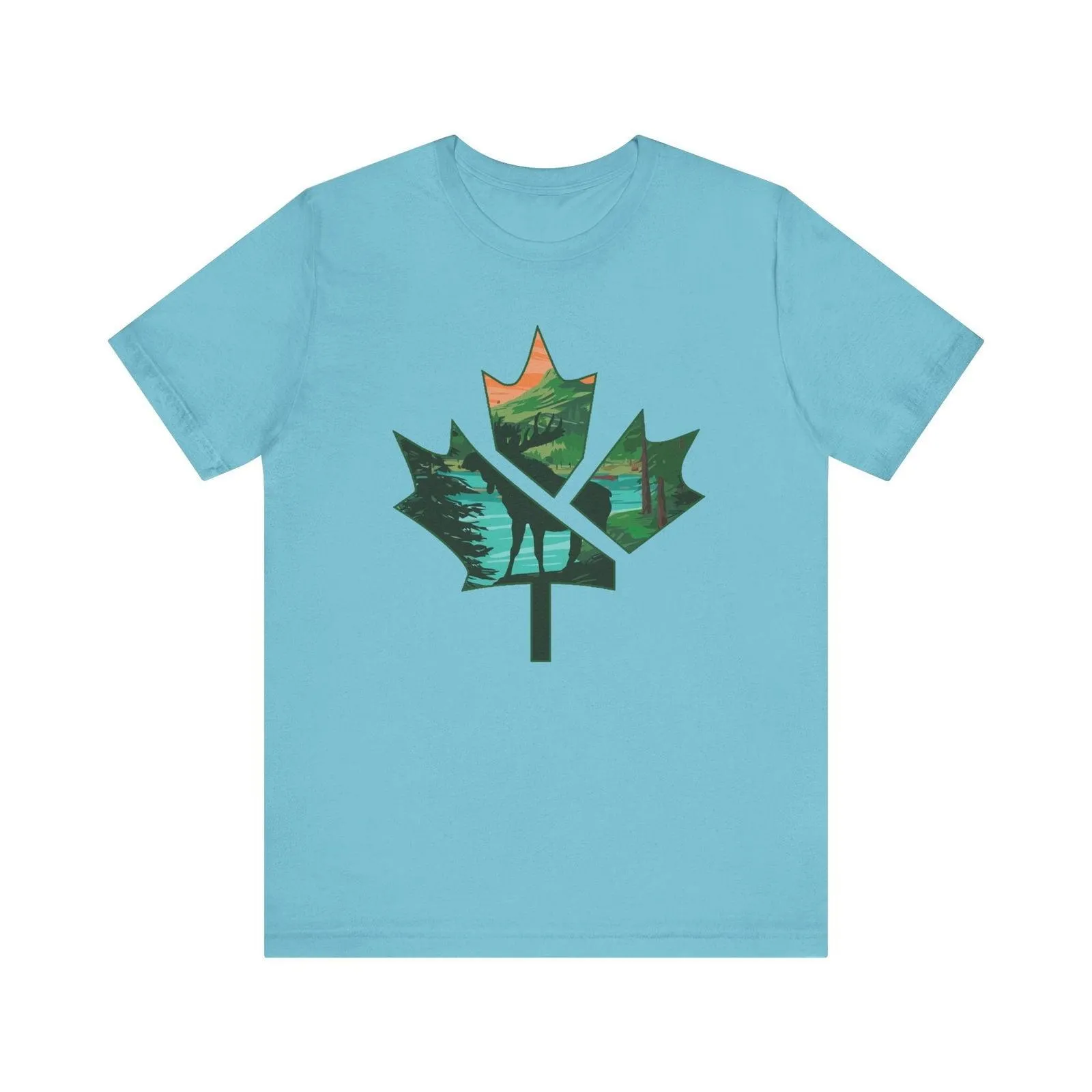 Flower Nature in Maple Leaf T Shirt