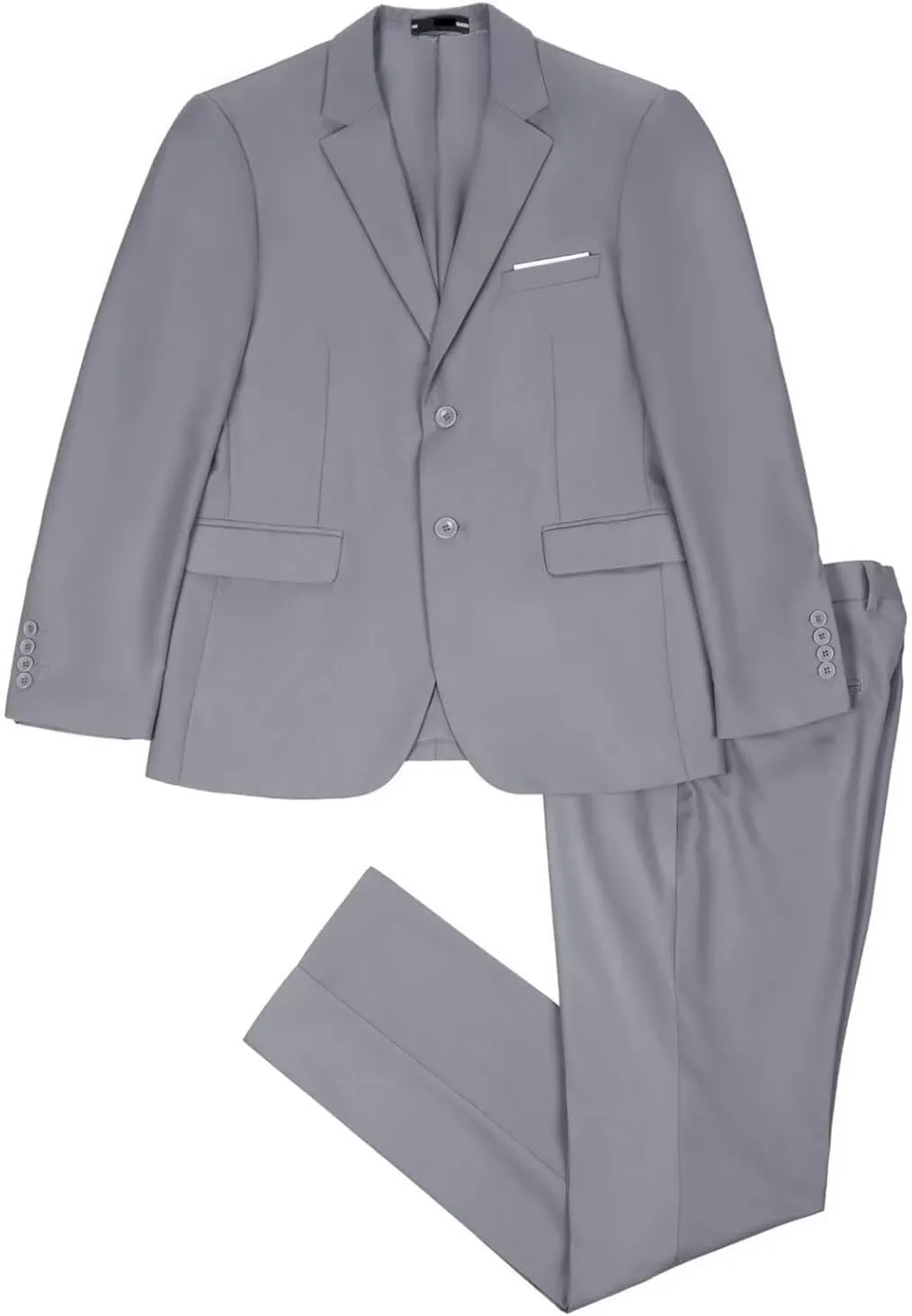 Mens 2 Piece Suit Set Slim Fit 2 Button Dress SuitsTuxedo Set Wedding Blazer Jacket Pants Tie Business Party Prom Suit