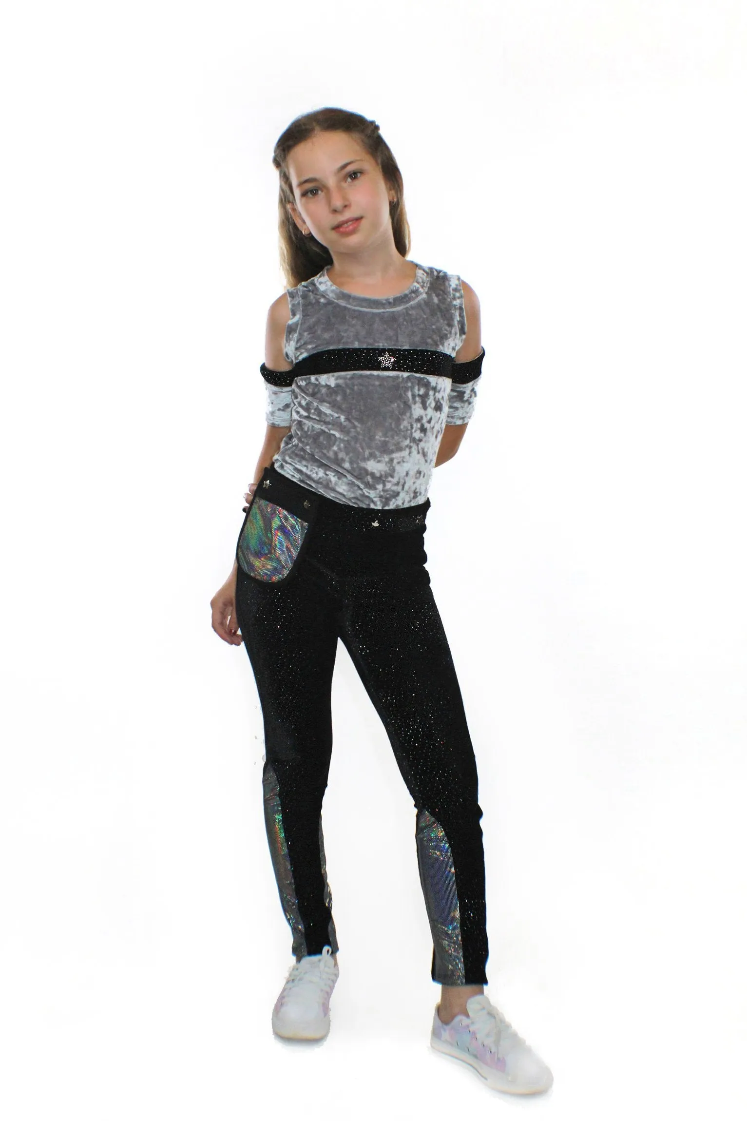 Ori Pants, with Pocketwist™. Glitter stretch