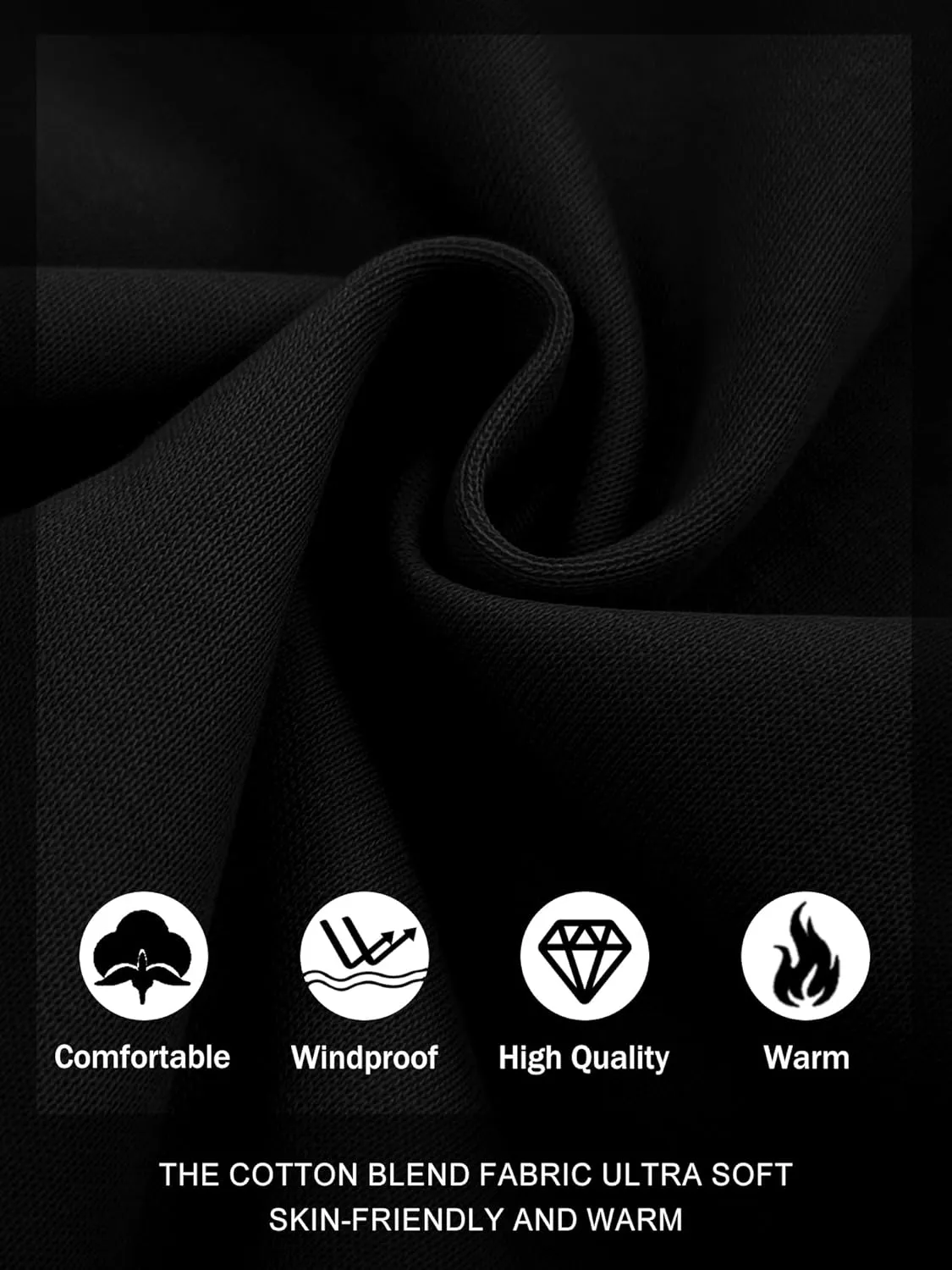 PLEPAN Quarter Zip Hoodies for Men Oversized Pullover Loose Fit Sweatshirt with Kangaroo Pocket