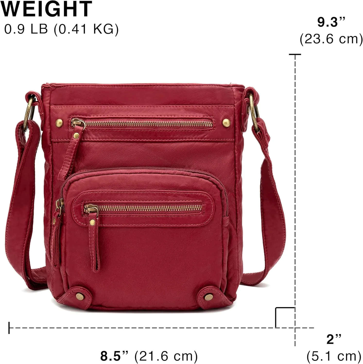 Scarleton Crossbody Bags for Women Travel Bag Purses and Handbags Multi Pocket Shoulder Bag Ultra Soft Faux Leather, H1693