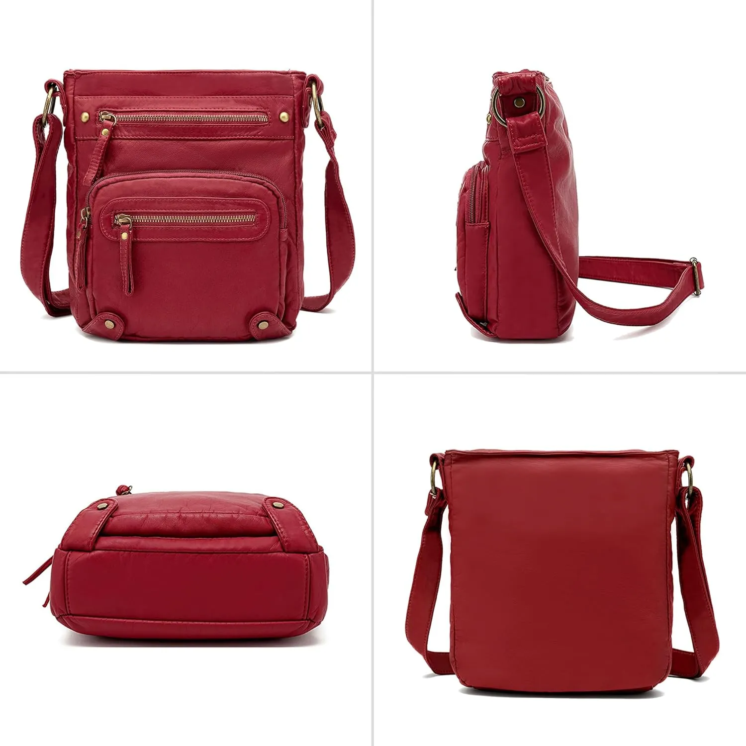 Scarleton Crossbody Bags for Women Travel Bag Purses and Handbags Multi Pocket Shoulder Bag Ultra Soft Faux Leather, H1693