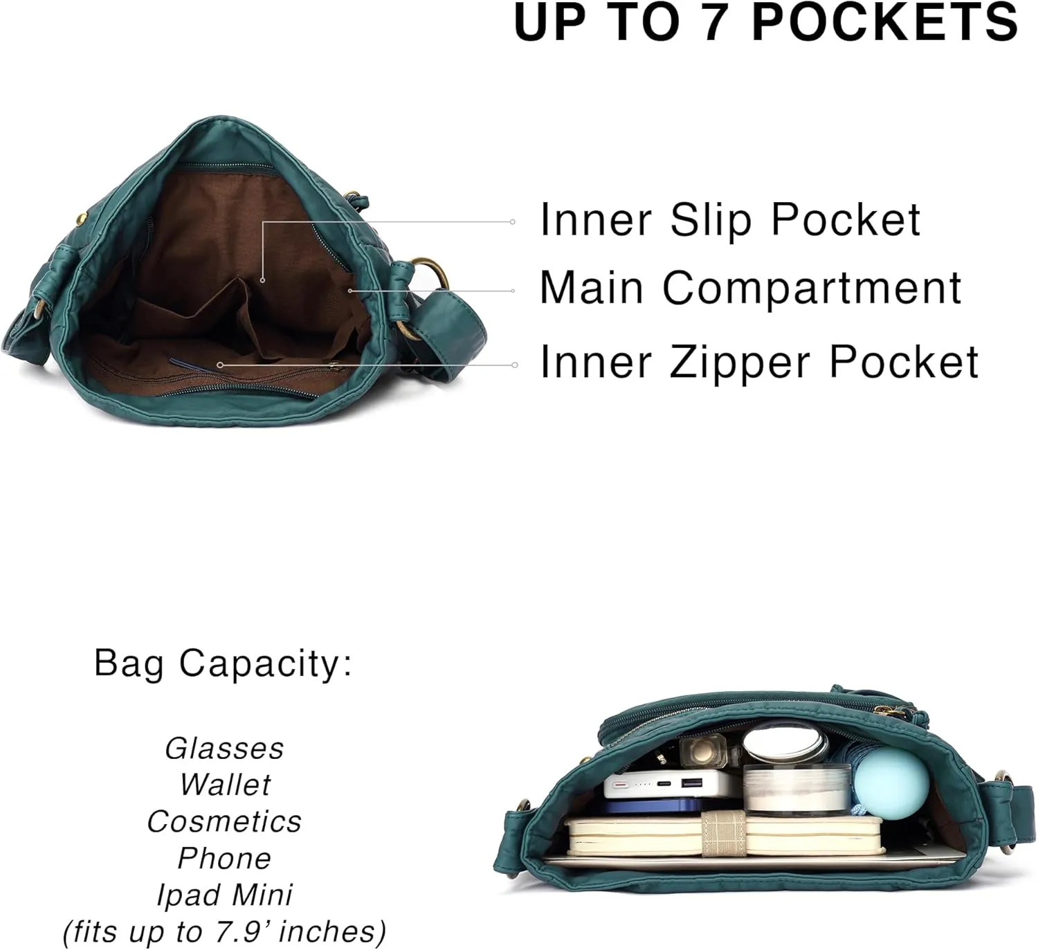 Scarleton Crossbody Bags for Women Travel Bag Purses and Handbags Multi Pocket Shoulder Bag Ultra Soft Faux Leather, H1693