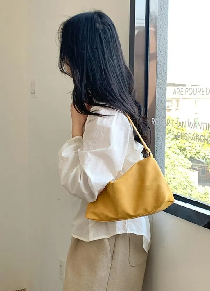 Slouchy Hobo Bags Women 2025 Spring Trendy Ultra Soft Foldable Shoulder Bag Clutch Handbag Tote Purses Bright Color