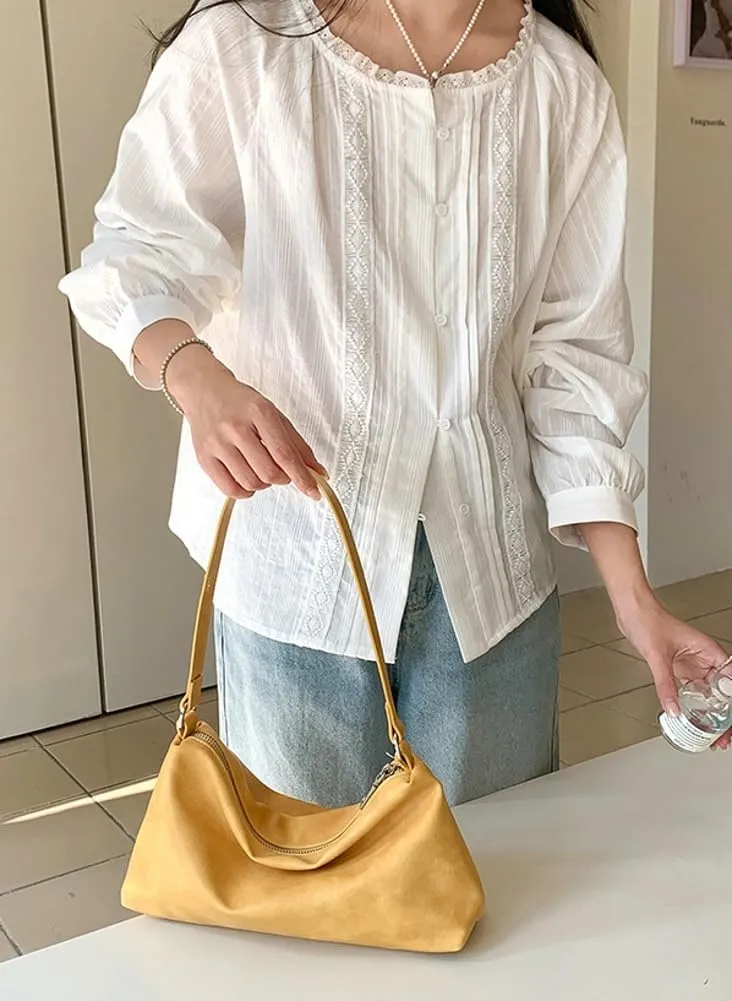 Slouchy Hobo Bags Women 2025 Spring Trendy Ultra Soft Foldable Shoulder Bag Clutch Handbag Tote Purses Bright Color