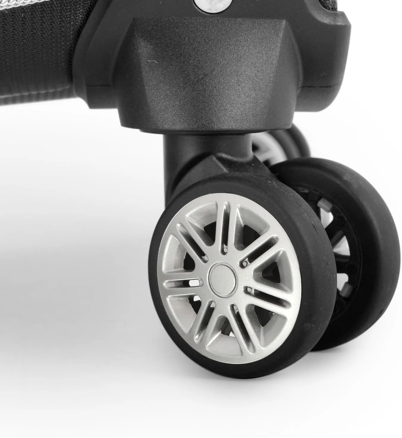 Traveler's Choice Lares Softside Expandable Luggage with Spinner Wheels, Black, Checked 26-Inch