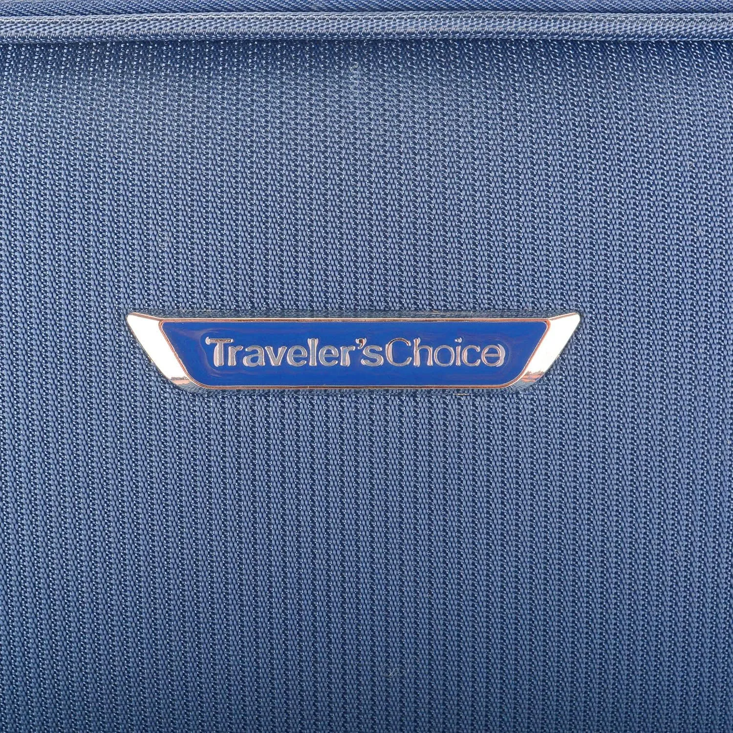 Traveler's Choice Lares Softside Expandable Luggage with Spinner Wheels, Navy, Checked 26-Inch