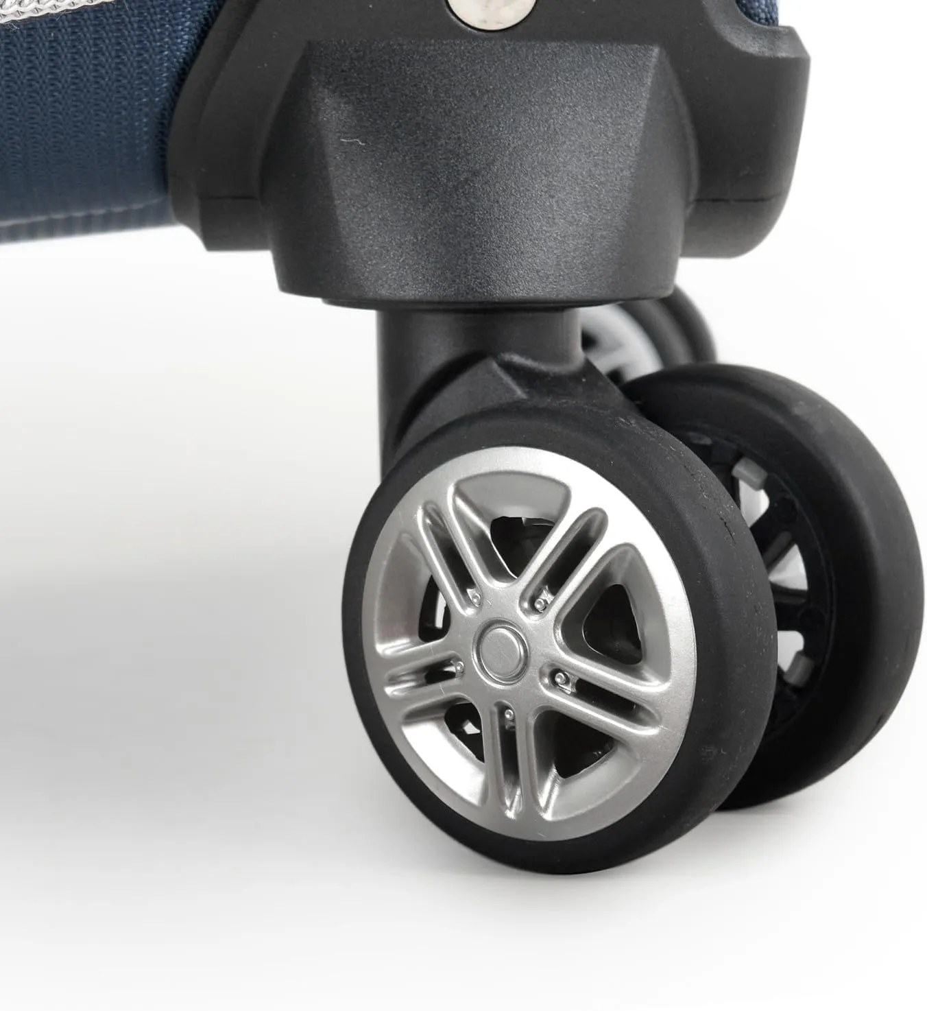 Traveler's Choice Lares Softside Expandable Luggage with Spinner Wheels, Navy, Checked 26-Inch