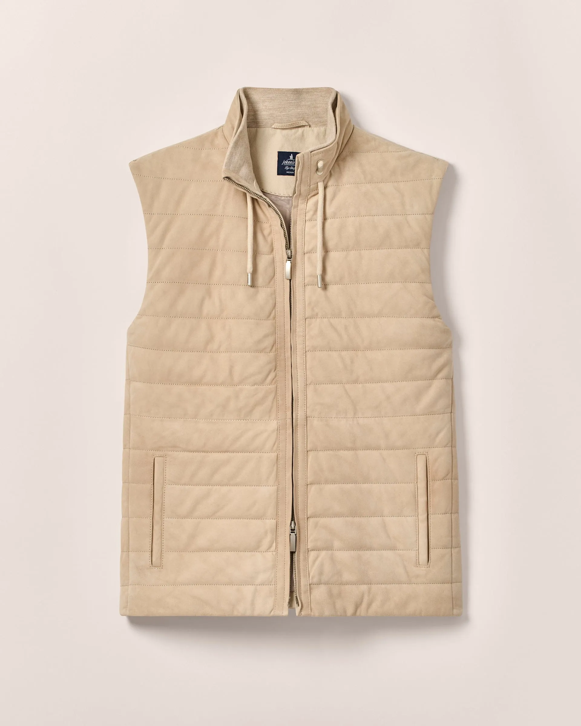 Winthrop Quilted Lambsuede Vest