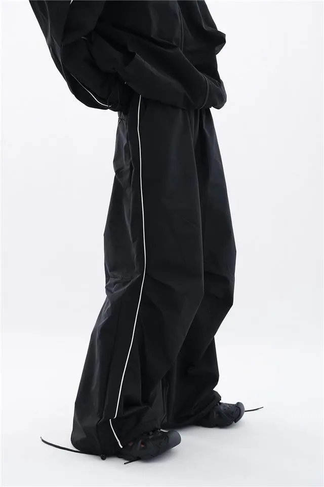 Women's Sports Shell Jacket Cardigan Coat Wide Leg Pants