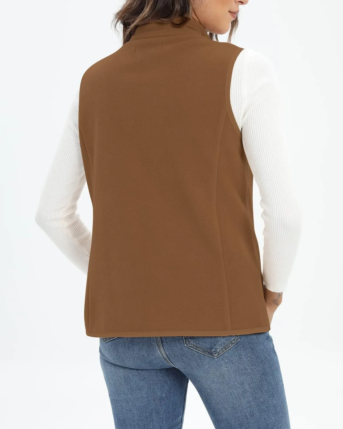 Xeoxarel Women's Fleece Vest with 6 Pockets (XS-2XL)